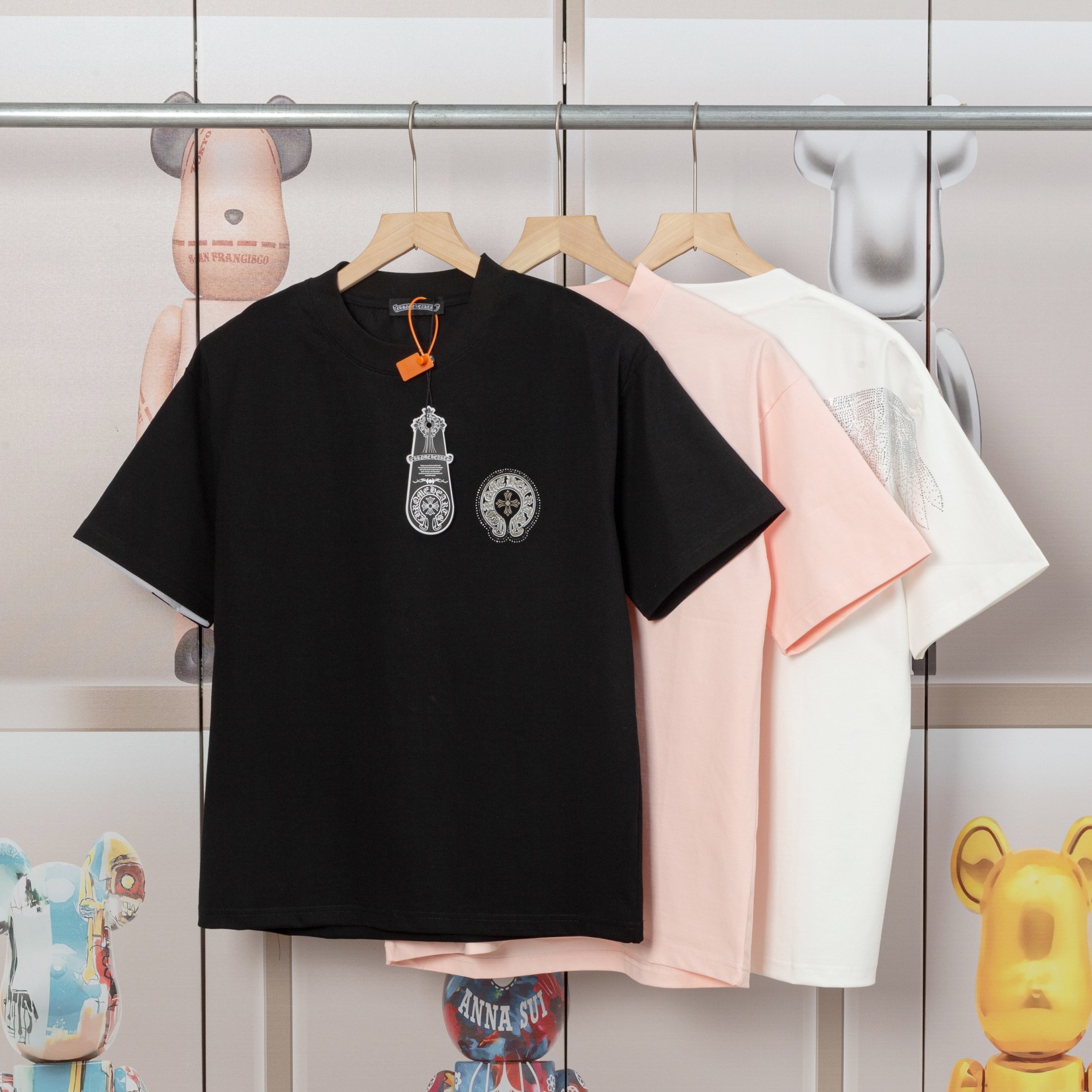 CHROME HEARTS  T恤服装,男,女 4