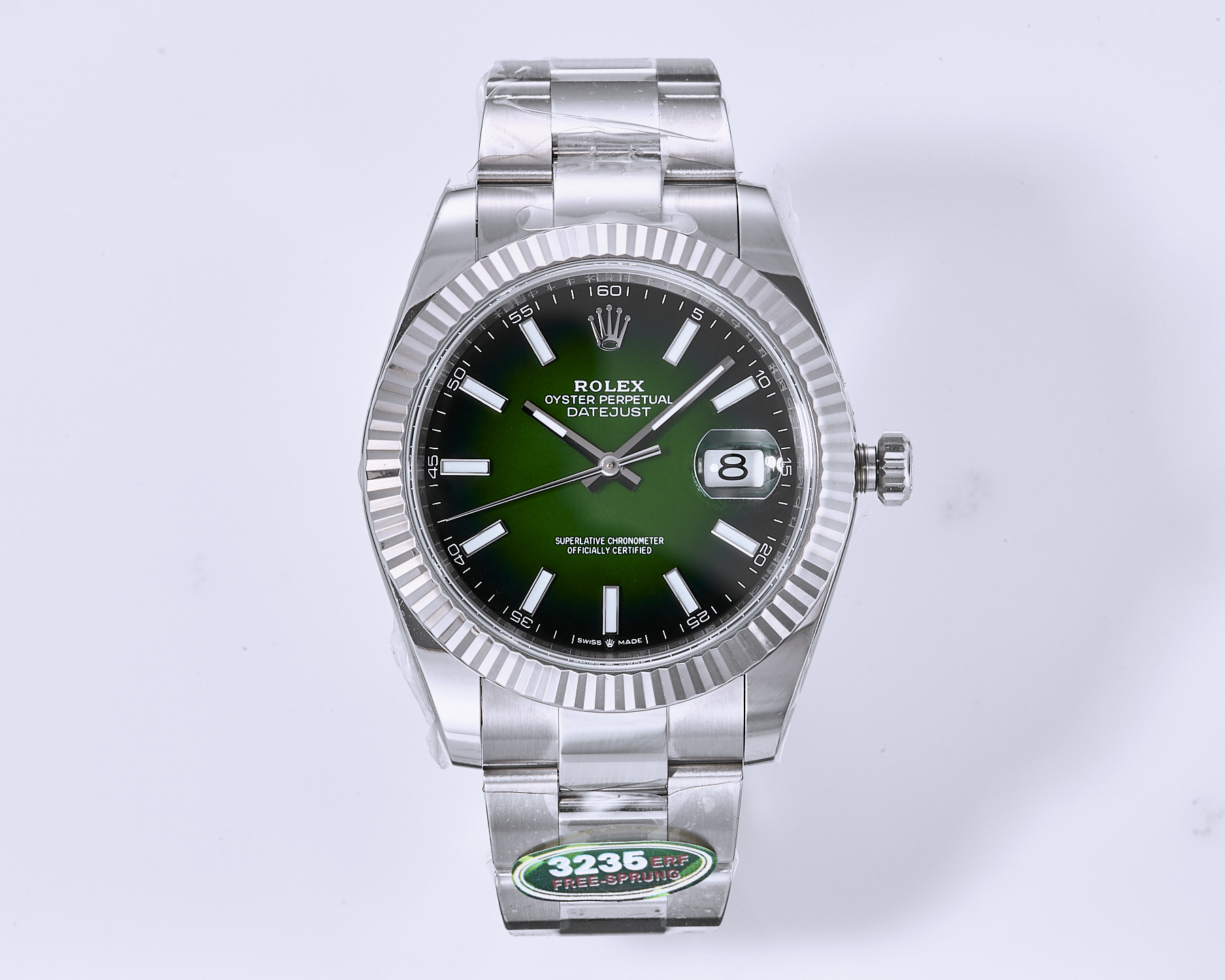 NO:944081,All the surprises - are derived from continuous breakthroughs, cloning another super copy of the ERF factory's latest log-type DATEJUST41 series in the history of card-free movements - a 131.5-gram weight-increased version (the official weight of the whole watch is about 133 grams). Equipped with a new generation of Shanghai Jinghe's card-free Cal. The core feature of Cal., the newly upgraded and polished plywood is not only eye-catching, but also significantly improved in stability and simulation. Made of 904L steel, the brushed and polished light and shadow levels are closer to the original texture! The disc surface is made of sunburst pattern, and as the angle is turned, there will be a delicate original light and shadow diffusion effect! The proportions of the bar and nail scales are more coordinated, the 12 o'clock crown mark has a clearer three-dimensional effect, and the edges of the word nails are sharper. It adopts a high-lens sapphire crystal, and its transparency and AR coating reflection are closer to the original! The details of the entire watch are full of sincerity, and it must be a high-quality product produced by ERF.19860909所有的惊艳——都源自于不断地突破,克隆无卡度机芯史上又一款超级副本ERF工厂最新日志型DATEJUST41系列——131.5克增重版（官方整表重量约133克左右）. 搭载上海靖和全新一代无卡度Cal.机芯,突破传统工艺极限,蓝色游丝+无卡度惯性调校结构（砝码调校思路）,摆轮区结构观感与技术路线无限贴近原装 Cal.的核心特征,夹板全新升级打磨不仅让人眼前一亮,并且稳定性与仿真度显著提升. 选用904L钢材,拉丝与抛光的光影层次更接近原版质感！盘面采用太阳饰纹打底,随着角度转动会有细腻的原版光影扩散效果！条钉刻度比例更协调、12点位皇冠标立体感更清晰、字钉边缘更利落、采用蓝宝石水晶高透镜面,通透度与AR镀膜反光更贴近原装！整表细节之处,满满皆是诚意,ERF出品 必属精品.,,Watch