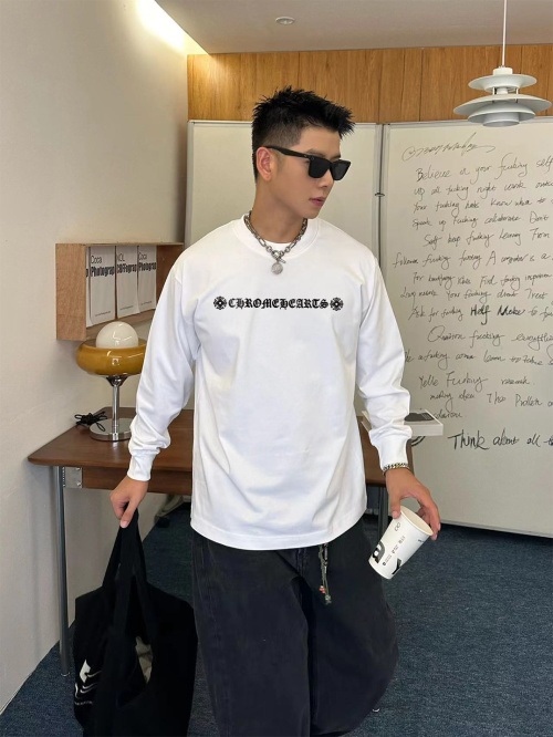 Chrome Hearts Long Sleeve T-Shirt Classic Logo Print, Unisex Style 1 Chrome Hearts Long Sleeve T-Shirt Classic Logo Print, Unisex Style