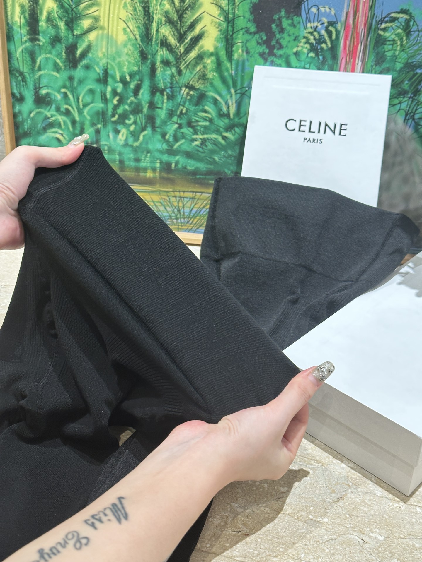featuring the signature Triomphe emblem alongside the Celine knit motif - Comprehensive 8