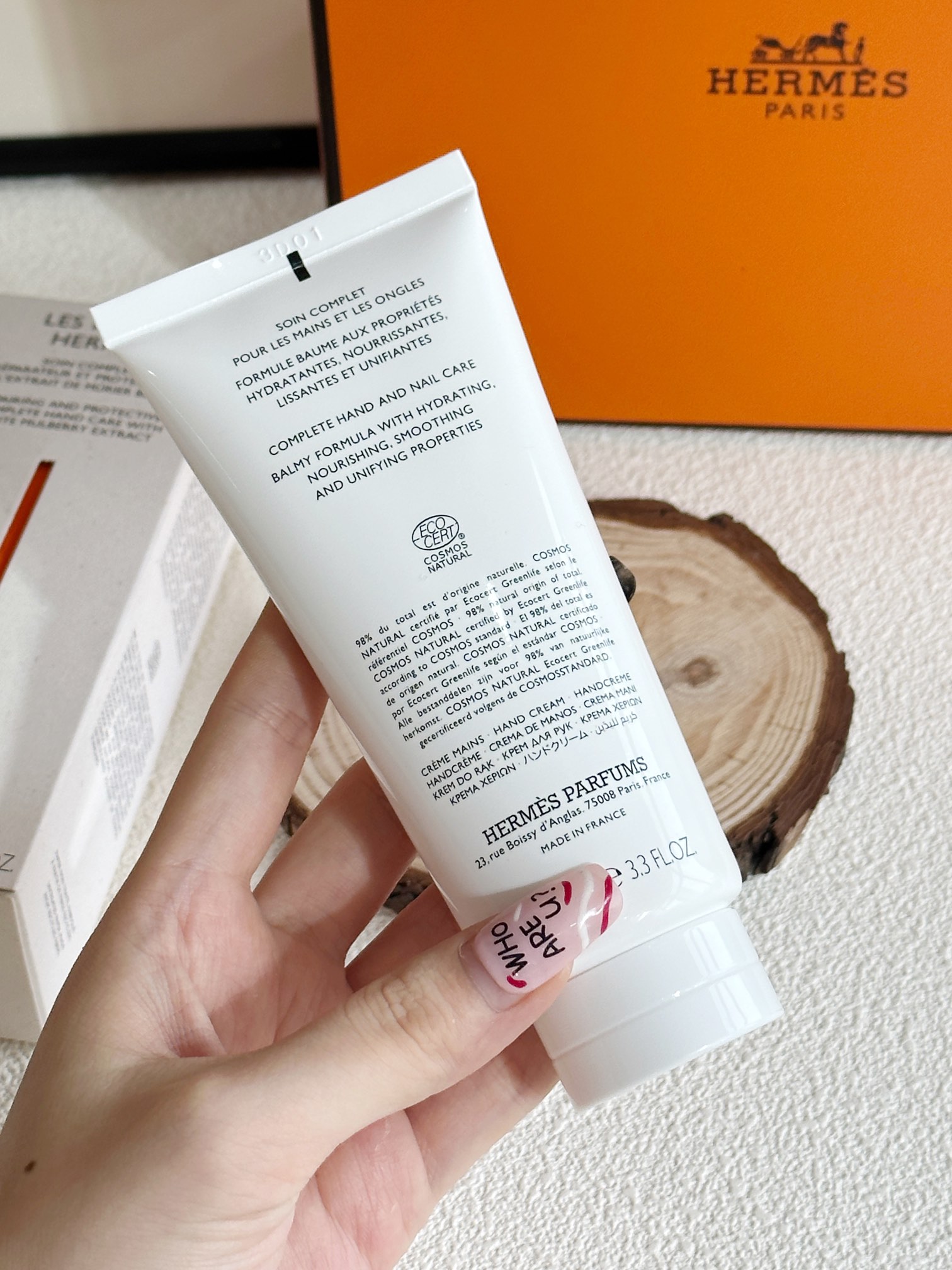 HERMES 爱马仕白桑精粹护手霜100ml(大容量 4