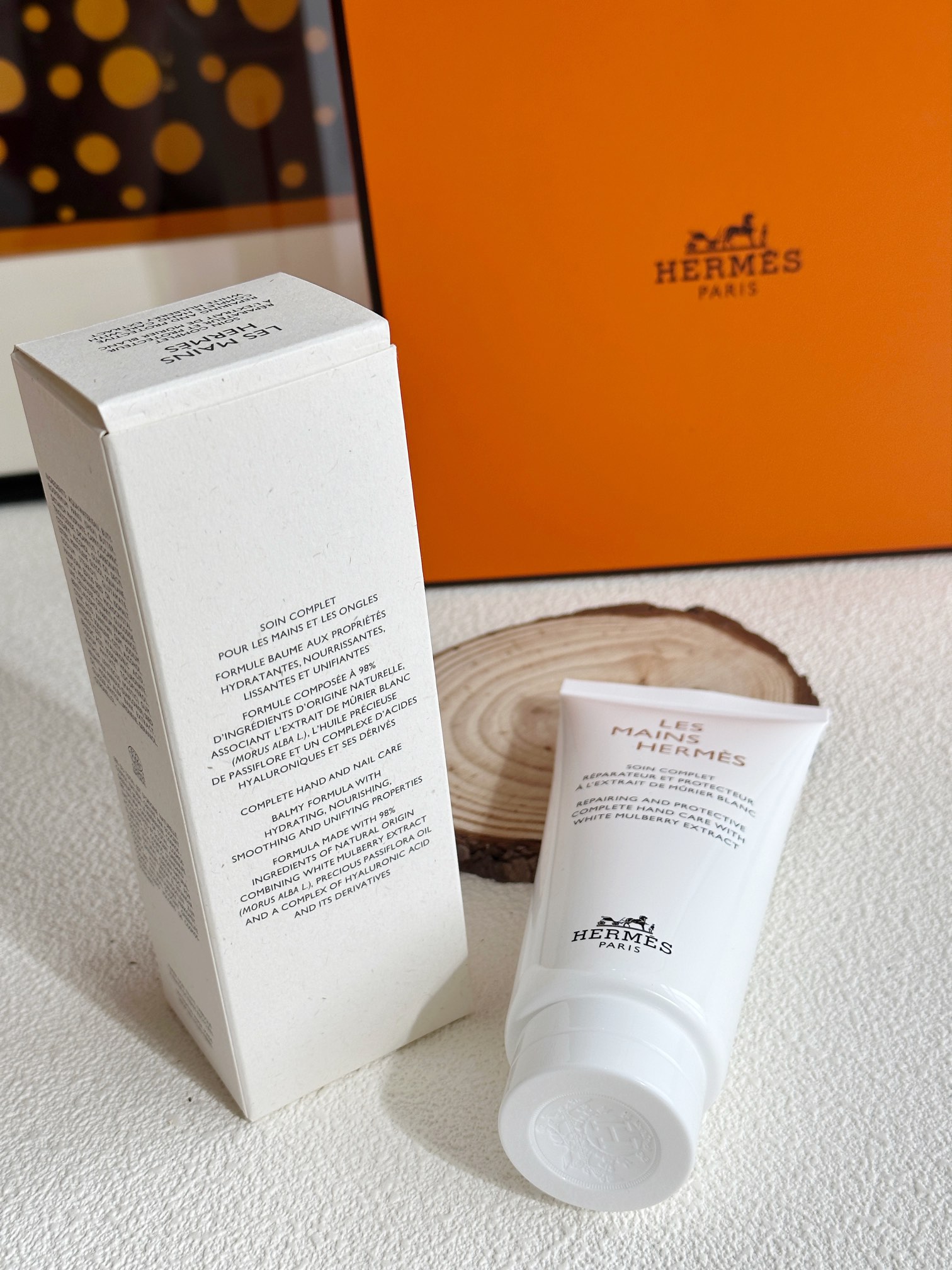 HERMES 爱马仕白桑精粹护手霜100ml(大容量 3