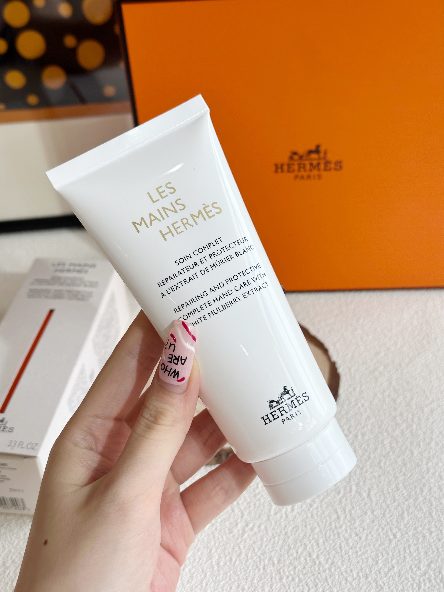 HERMES 爱马仕白桑精粹护手霜100ml(大容量 5