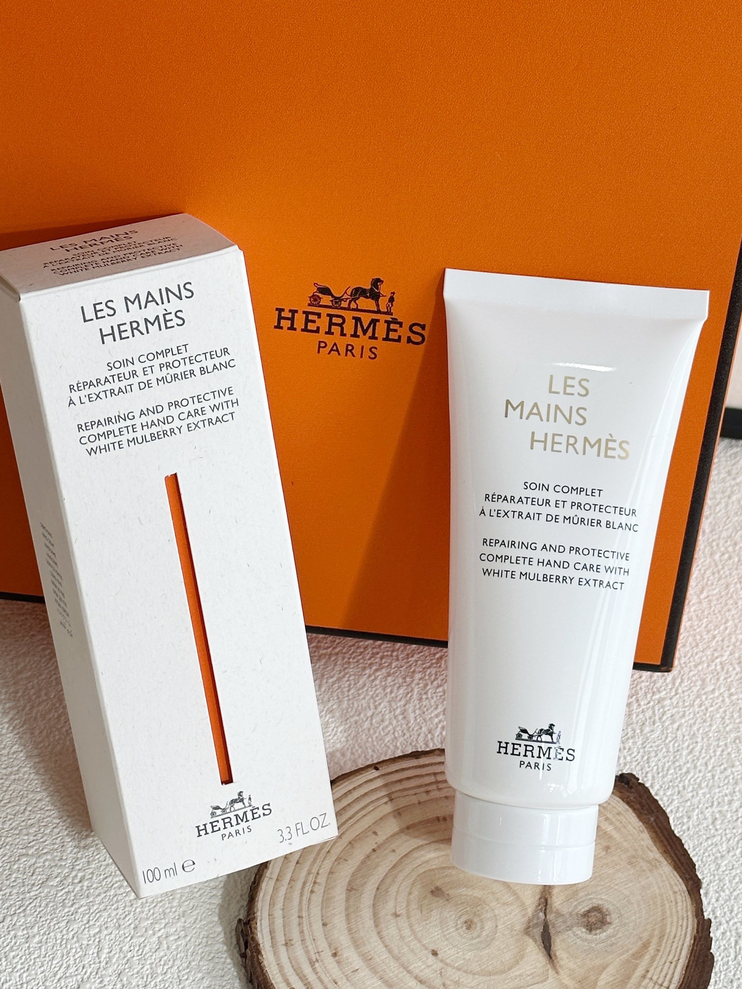 HERMES 爱马仕白桑精粹护手霜100ml(大容量 7