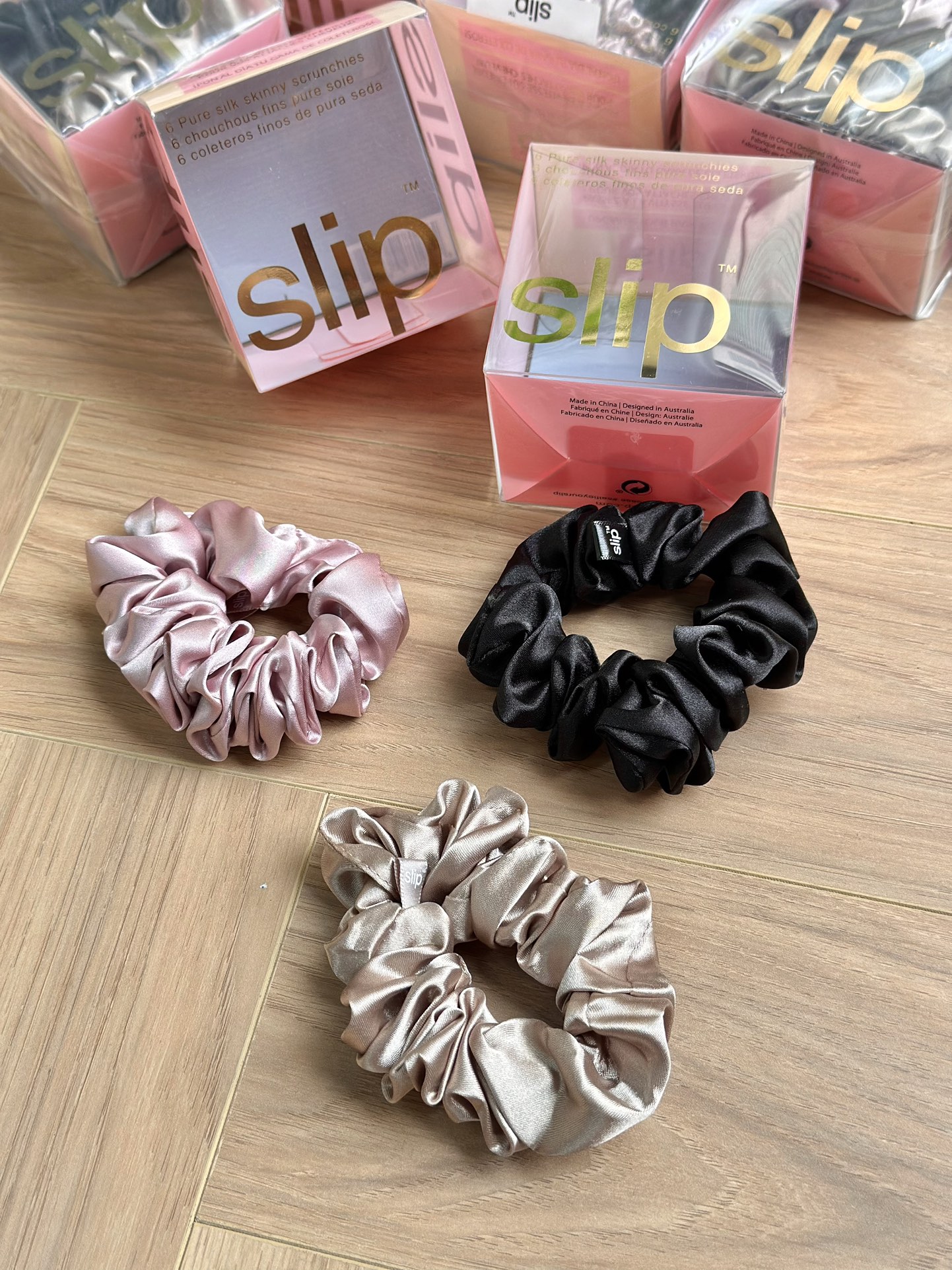 **Slip Pure Silk Large Scrunchie Set (Set of 3)** - Comprehensive 4