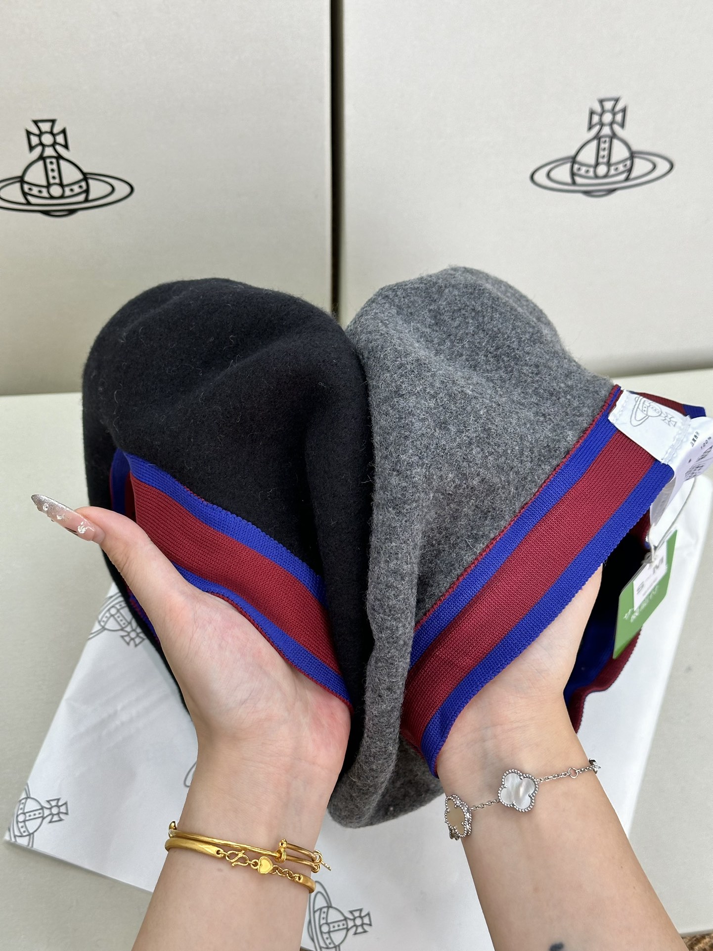 Wool construction with a full, structured silhouette. - Comprehensive 3