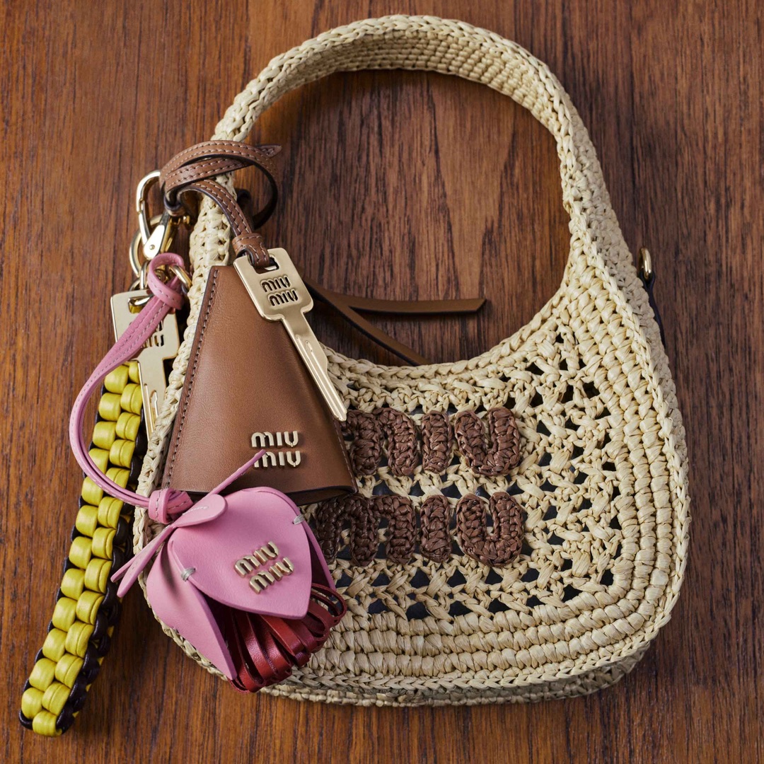 Miu-style bag charms, designed to be styled and layered in multiples in - Bag 2