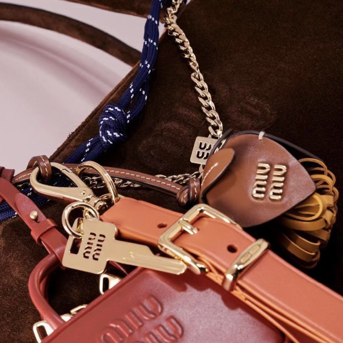 Miu-style bag charms, designed to be styled and layered in multiples in - Bag 3