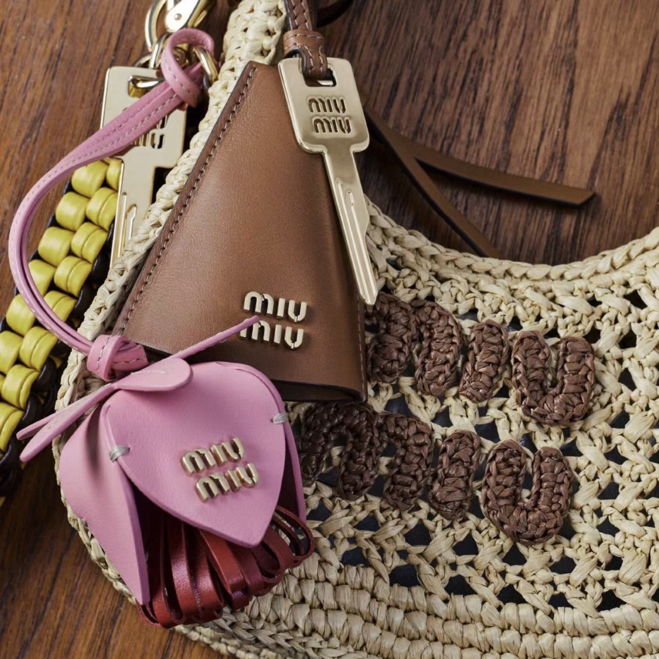 Miu-style bag charms, designed to be styled and layered in multiples in - Bag 5