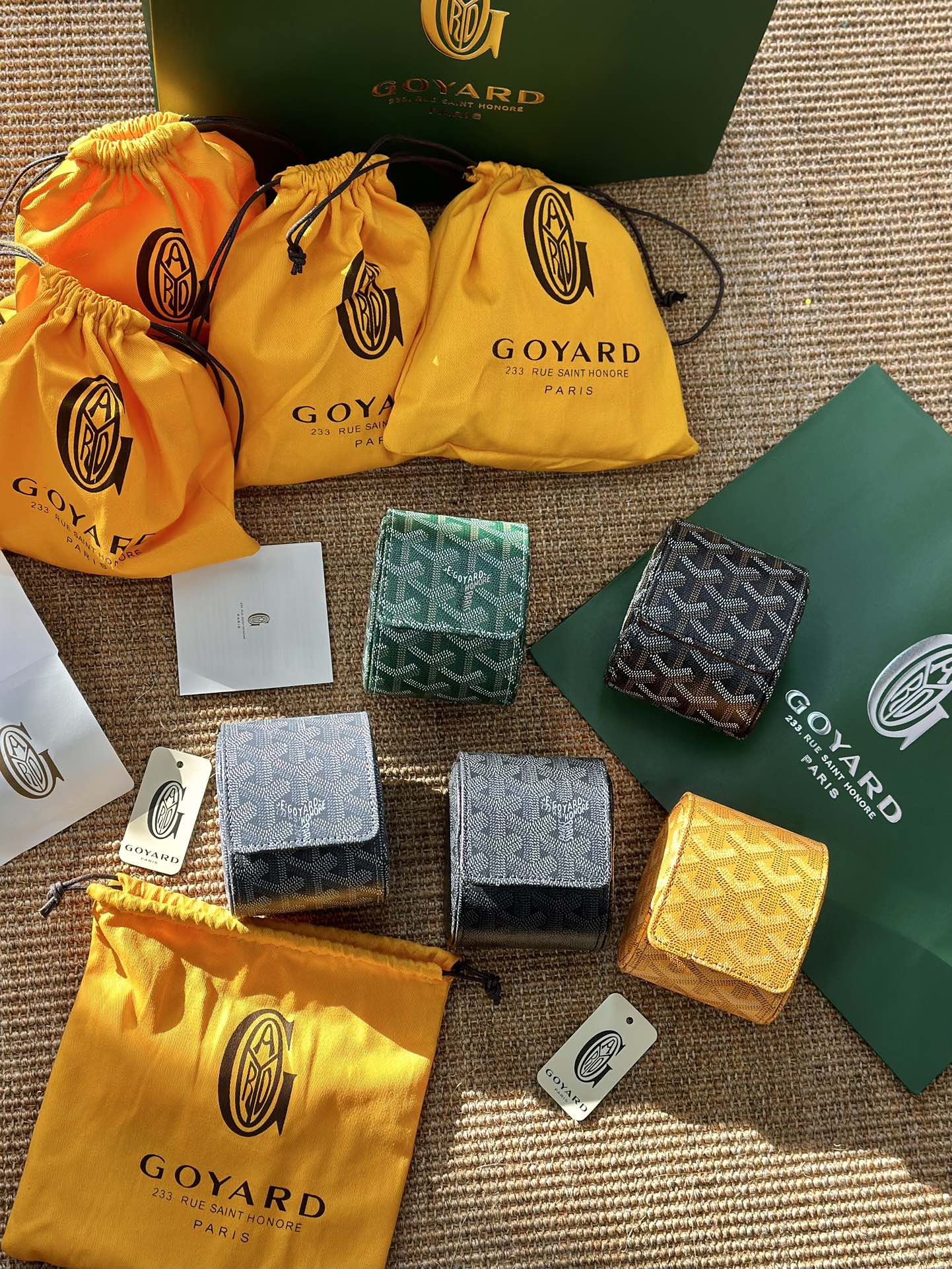 Goyard vintage-style watch case crafted in the signature monogram canvas - Comprehensive
