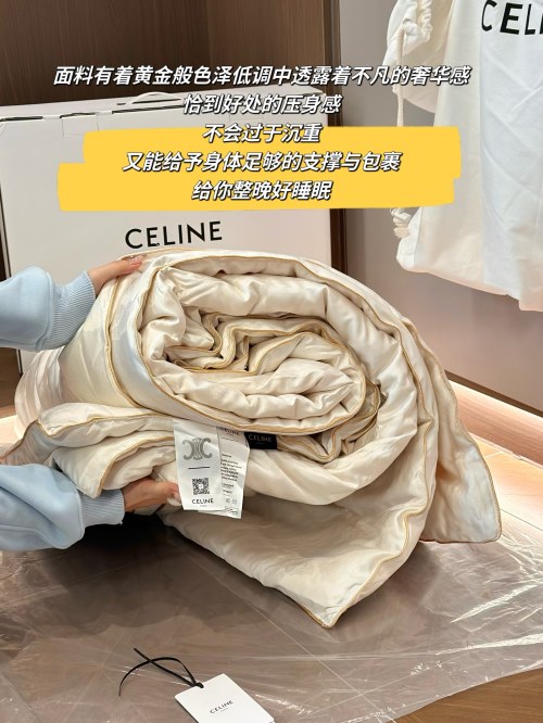Celine Imported Silver Thread Quilt - Luxury Golden Shade Bedding 1 Celine Imported Silver Thread Quilt - Luxury Golden Shade Bedding