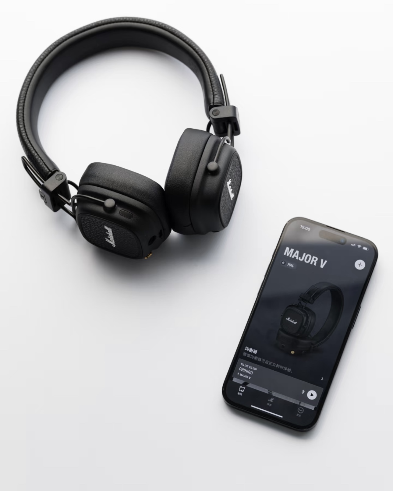 Marshall Major V Wireless Bluetooth On-Ear Headphones - Black, Long Battery 2 i1733296426 5827 1