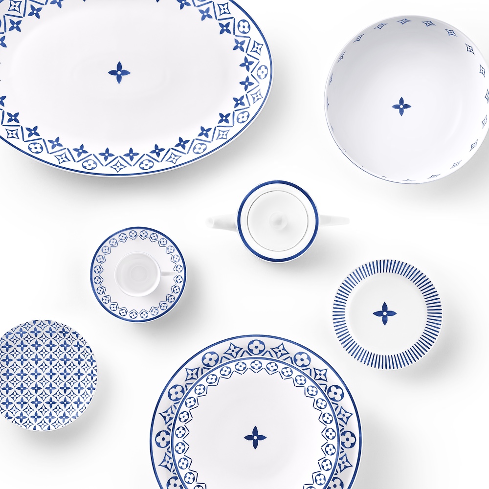 the Monogram Flower tableware embodies minimalist elegance in - Home&Textlile 2
