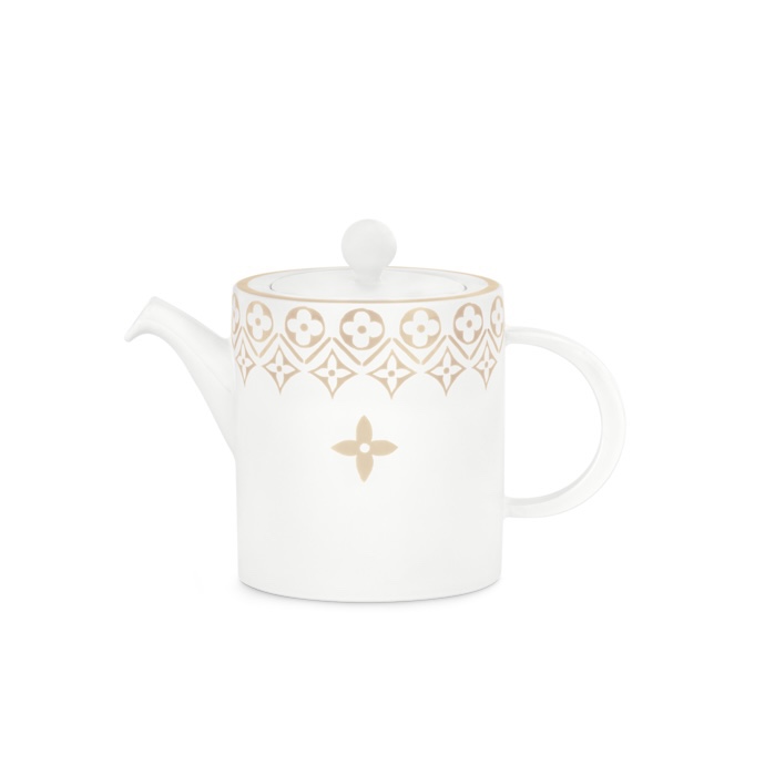 the Monogram Flower tableware embodies minimalist elegance in - Home&Textlile 3
