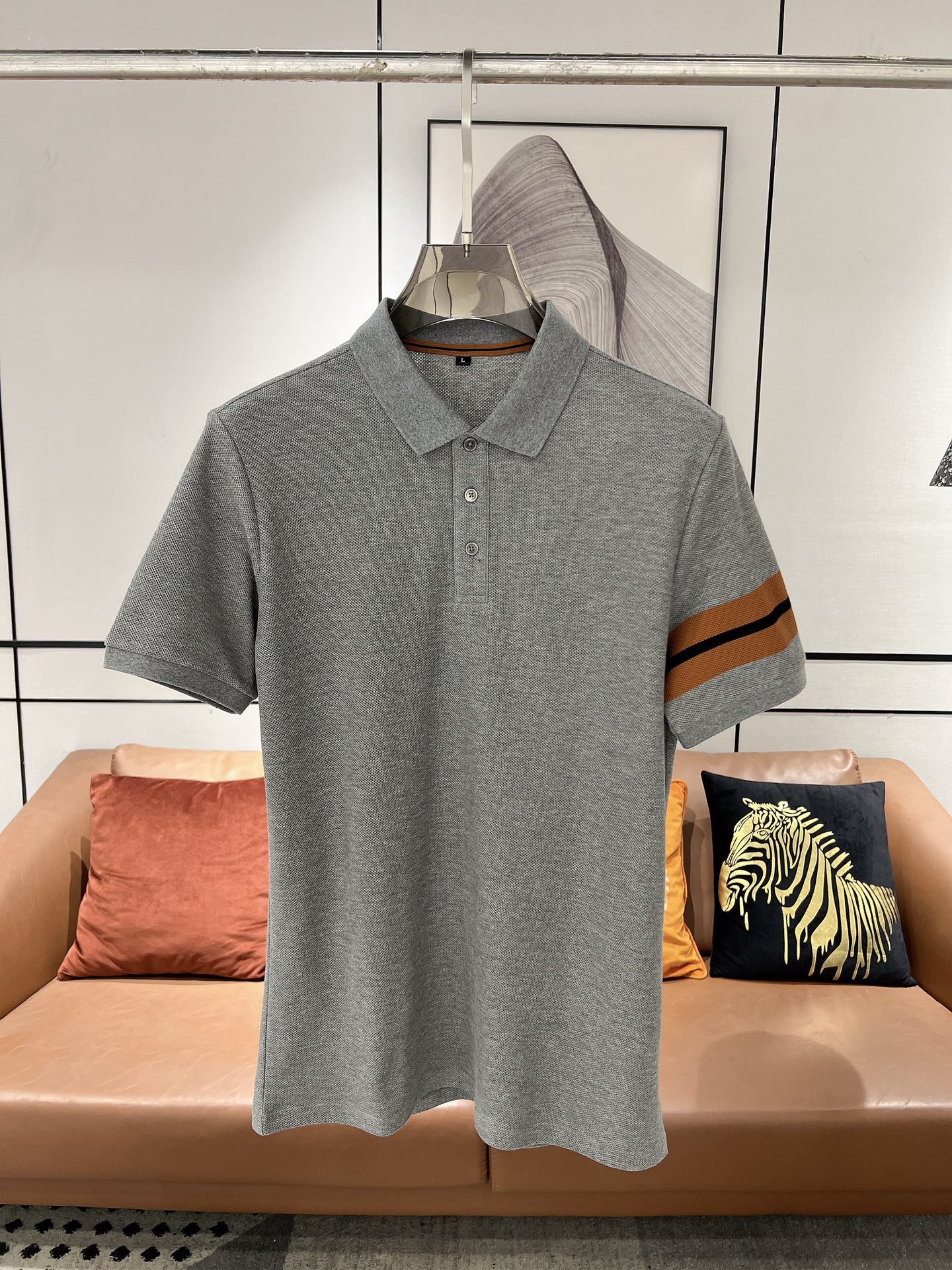 Zegna Abbigliamento T-Shirt Nero Grigio Bianco Uomini Cotone Fashion Maniche corte