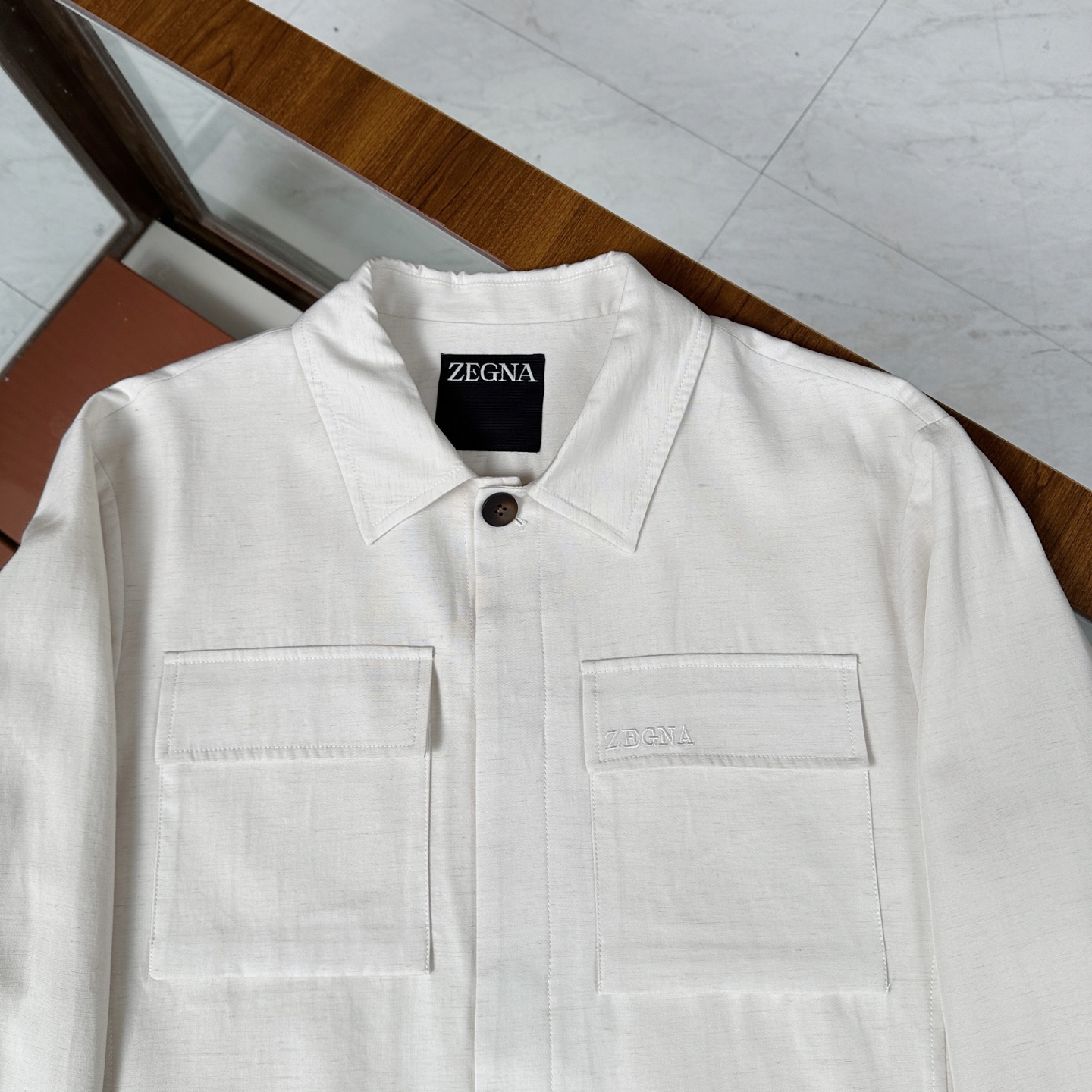 🆕🆕🆕【Zegna】杰尼亚 新款男士精选100%麻料工装夹克外套，触感极为柔软细腻，细节精湛考究，两侧对