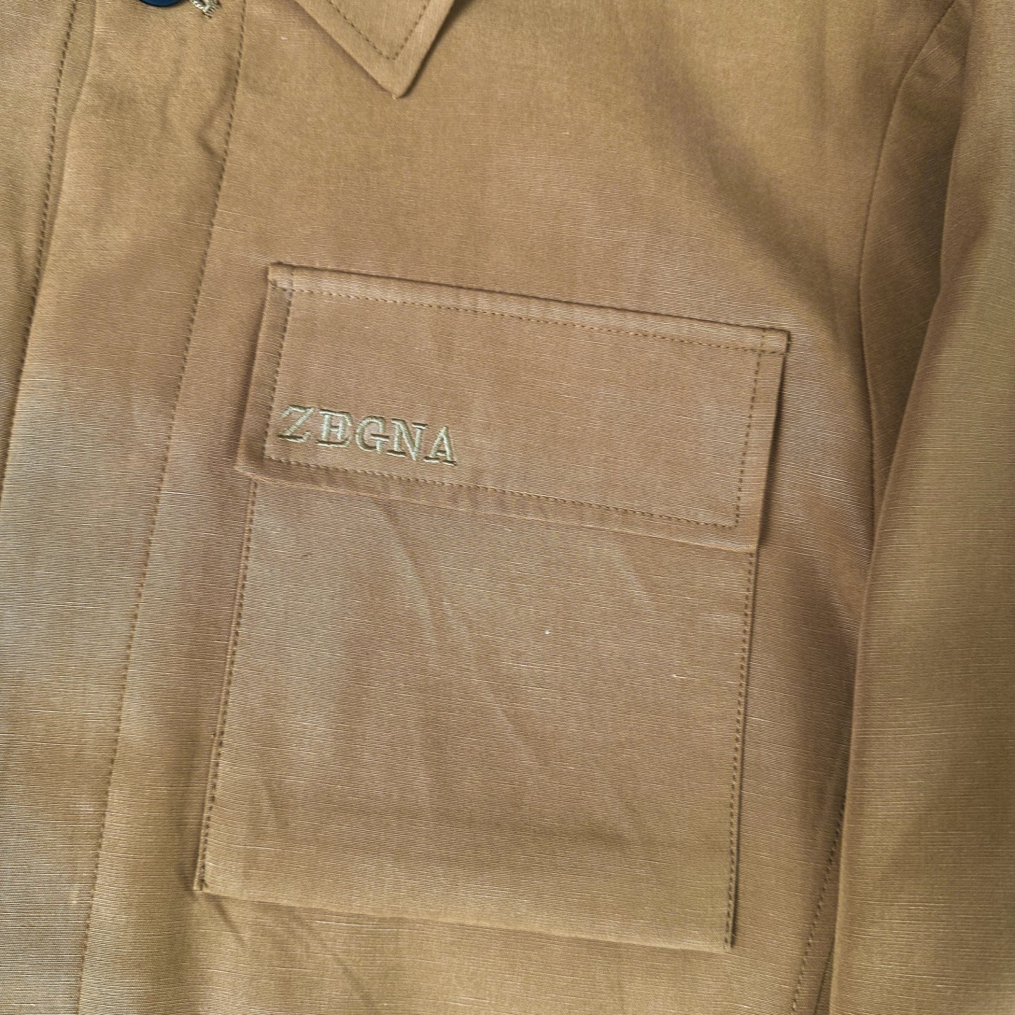 🆕🆕🆕【Zegna】杰尼亚 新款男士精选100%麻料工装夹克外套，触感极为柔软细腻，细节精湛考究，两侧对