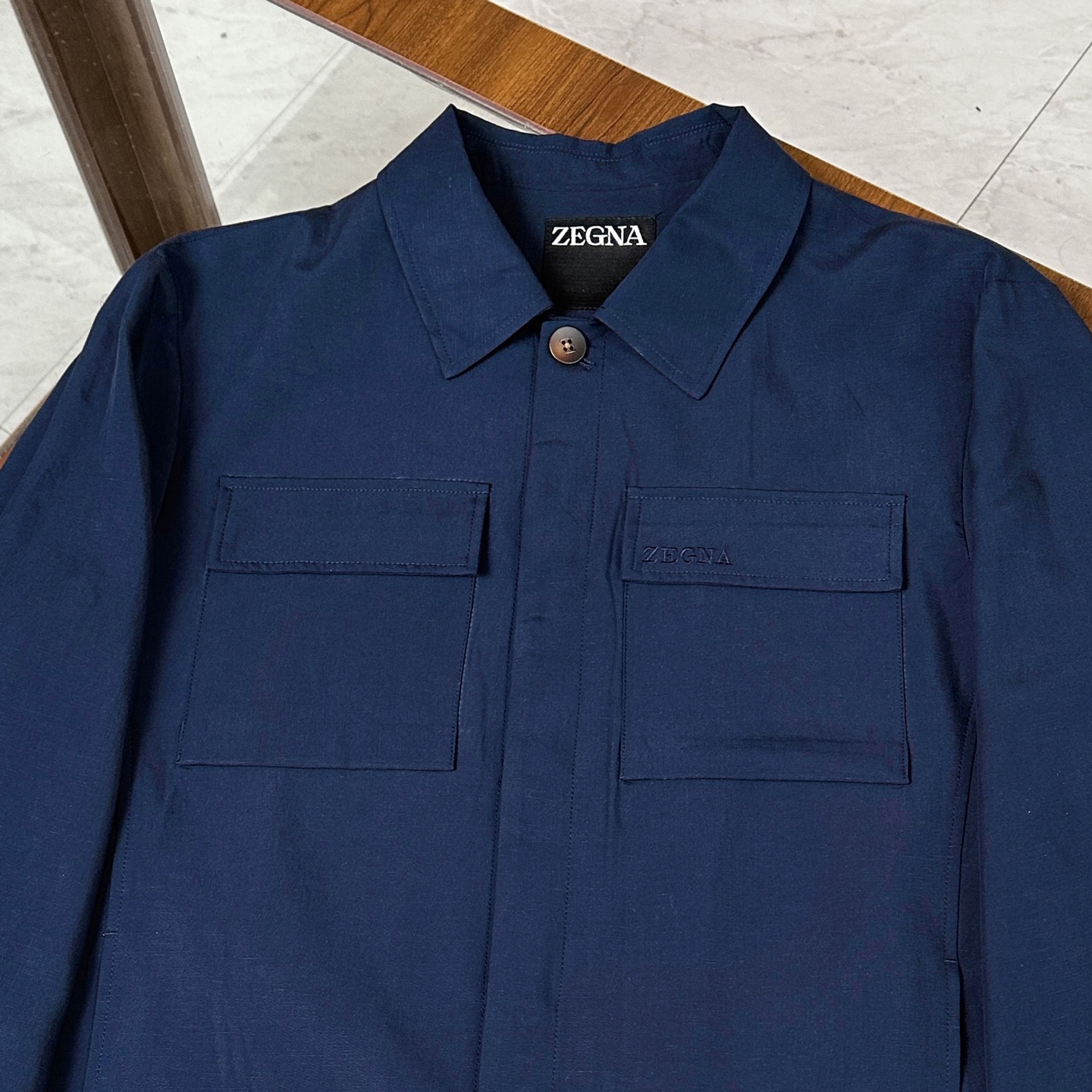 🆕🆕🆕【Zegna】杰尼亚 新款男士精选100%麻料工装夹克外套，触感极为柔软细腻，细节精湛考究，两侧对