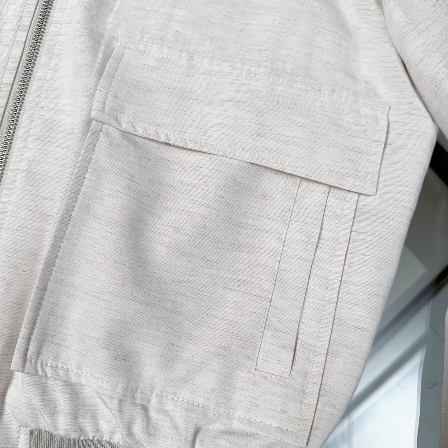 🆕🆕🆕【Loro Pina】诺悠翩雅 新品前襟翻盖口袋精选100%麻料夹克，#经典Loro piana格