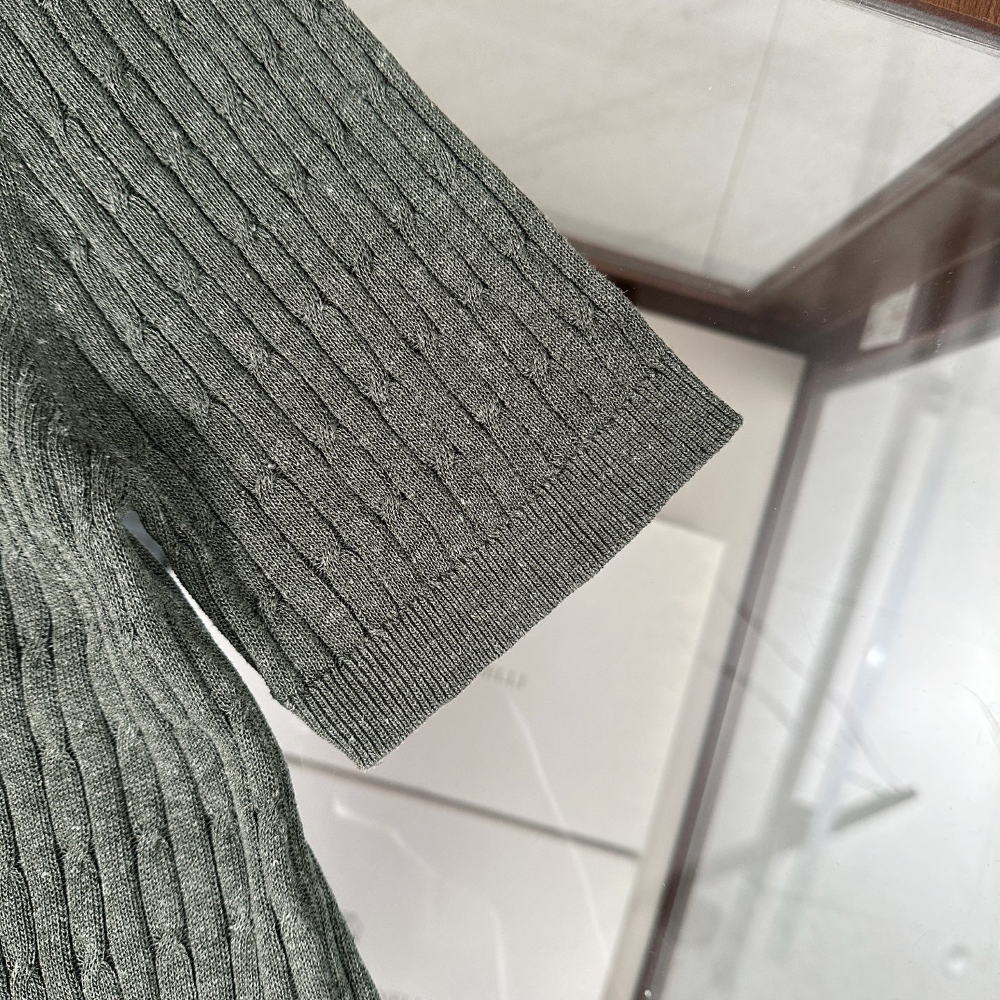🆕🆕🆕【Loro piana】老钱风特织客供麻花纱线！独特魅力翻领设计选用特殊针6.2针织法短袖T恤匠心