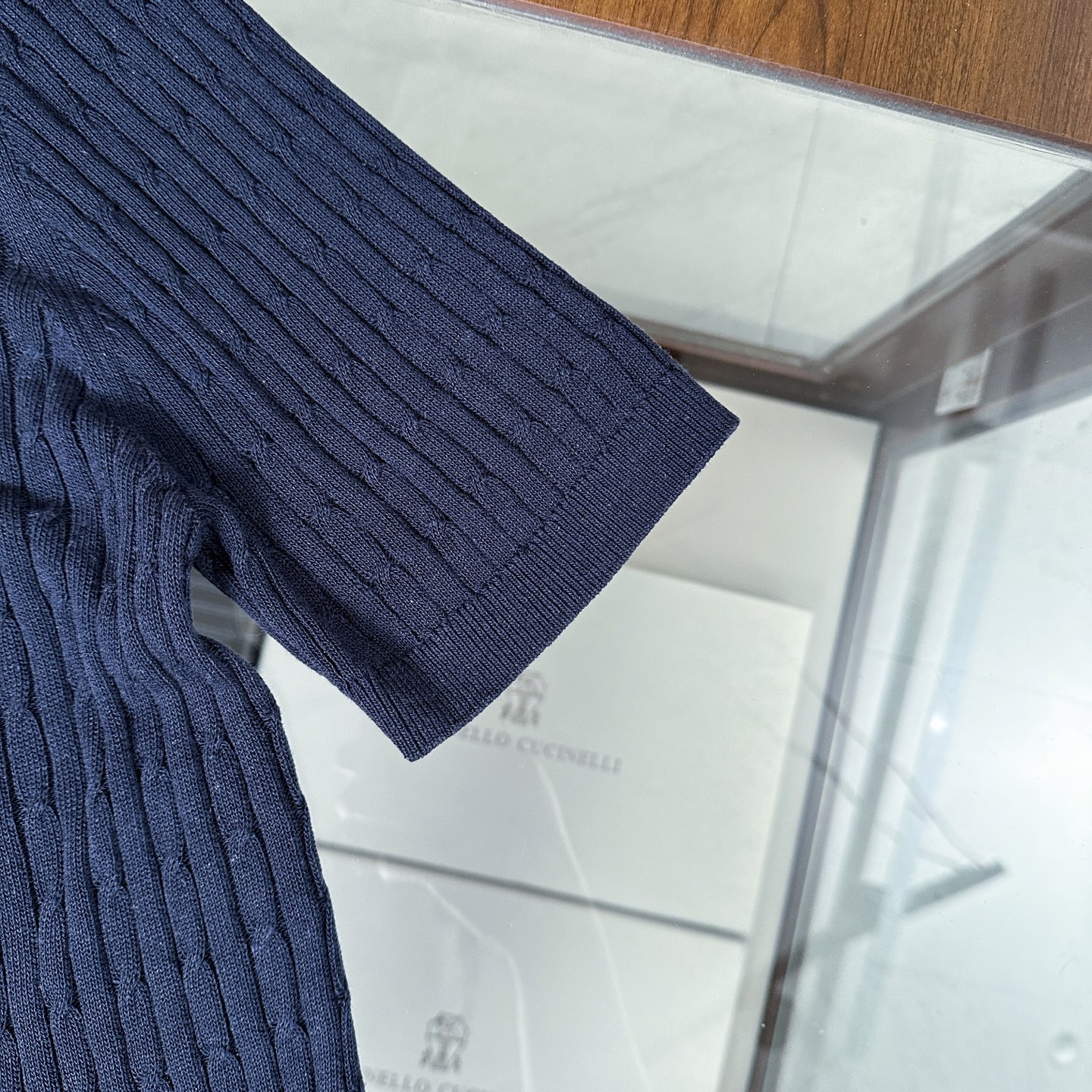 🆕🆕🆕【Loro piana】老钱风特织客供麻花纱线！独特魅力翻领设计选用特殊针6.2针织法短袖T恤匠心
