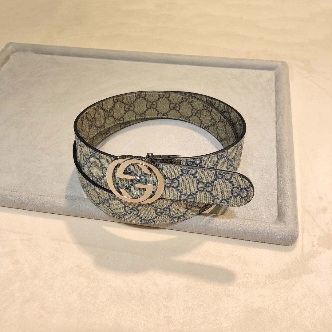 ＧＵＣＣＩ古琦新款配色双面两用3.8CM