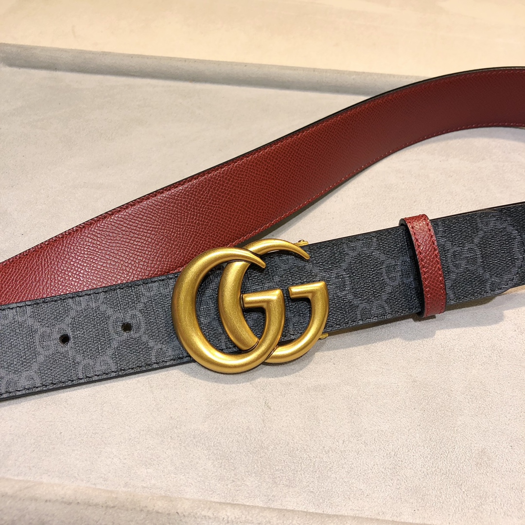 ＧＵＣＣＩ古琦新款配色双面两用3.8CM