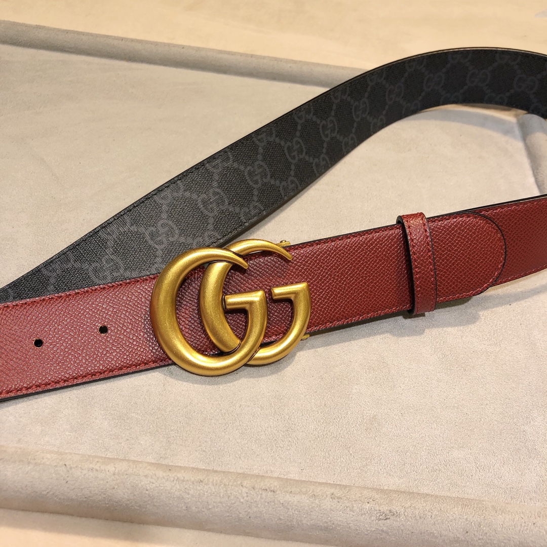 ＧＵＣＣＩ古琦新款配色双面两用3.8CM