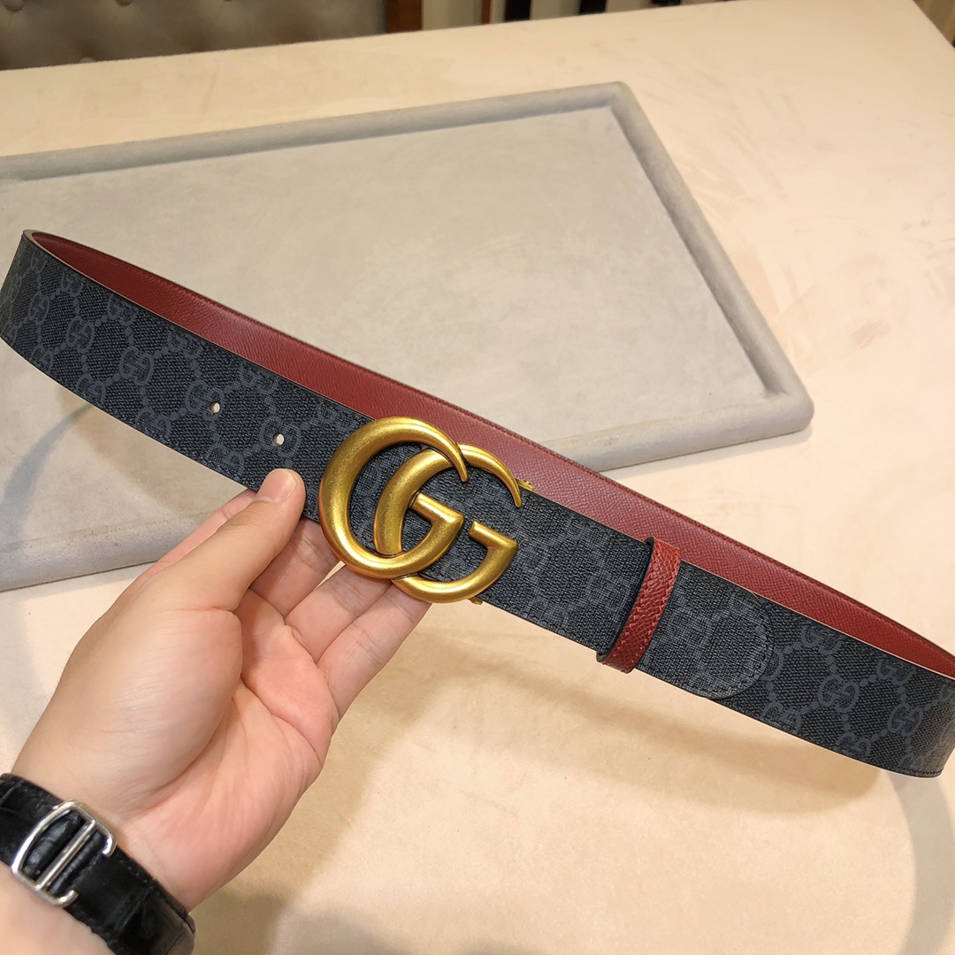 ＧＵＣＣＩ古琦新款配色双面两用3.8CM