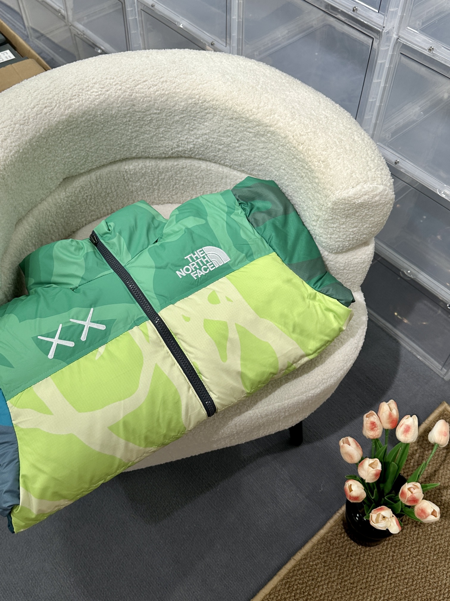 绿色 TNFx KAWS 北面联名96款