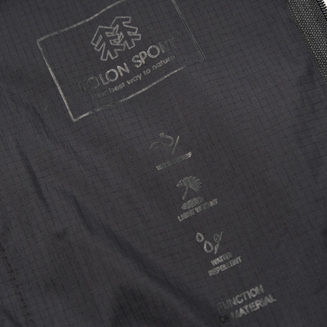 KOLON SPORT丨可隆胸口小标纯色防晒服 黑色 灰白 黄色