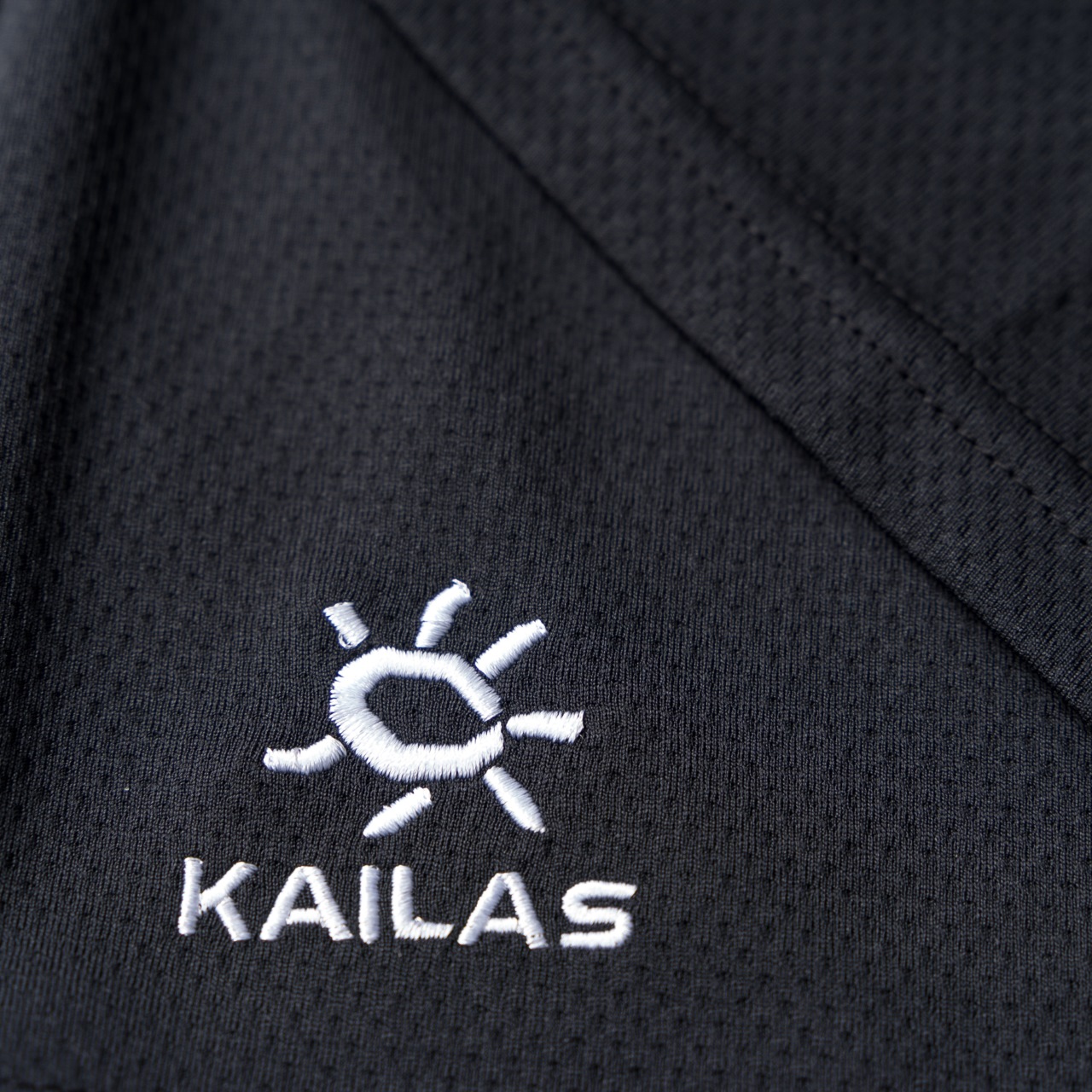 KAILAS丨凯乐石刺绣标短裤（网格） 黑色