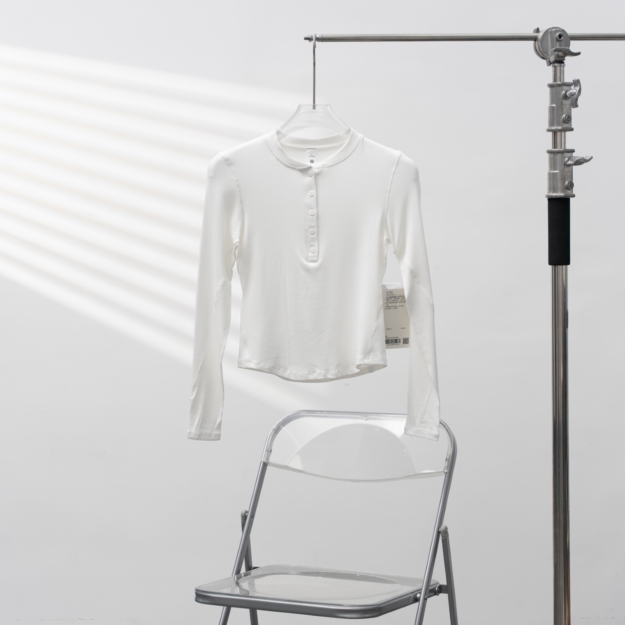 Lululemon丨露露乐檬女士修身剪裁亨利衫 配色:白蛋白 4 6 8 10