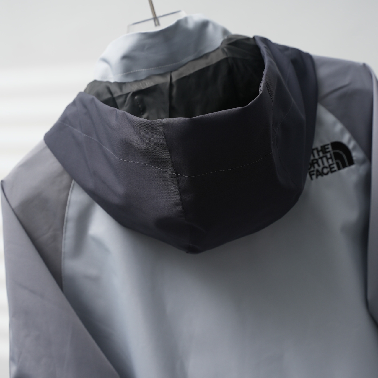 The North Face NJHQ51 Embroidered Hooded Windbreaker Jacket - Gray 3 windows1757053931116 1461793223 64401526