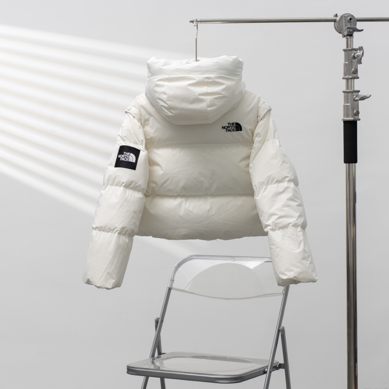 TNF 北面 韓国版 脱袖 二合一 フード付き ダウンジャケット