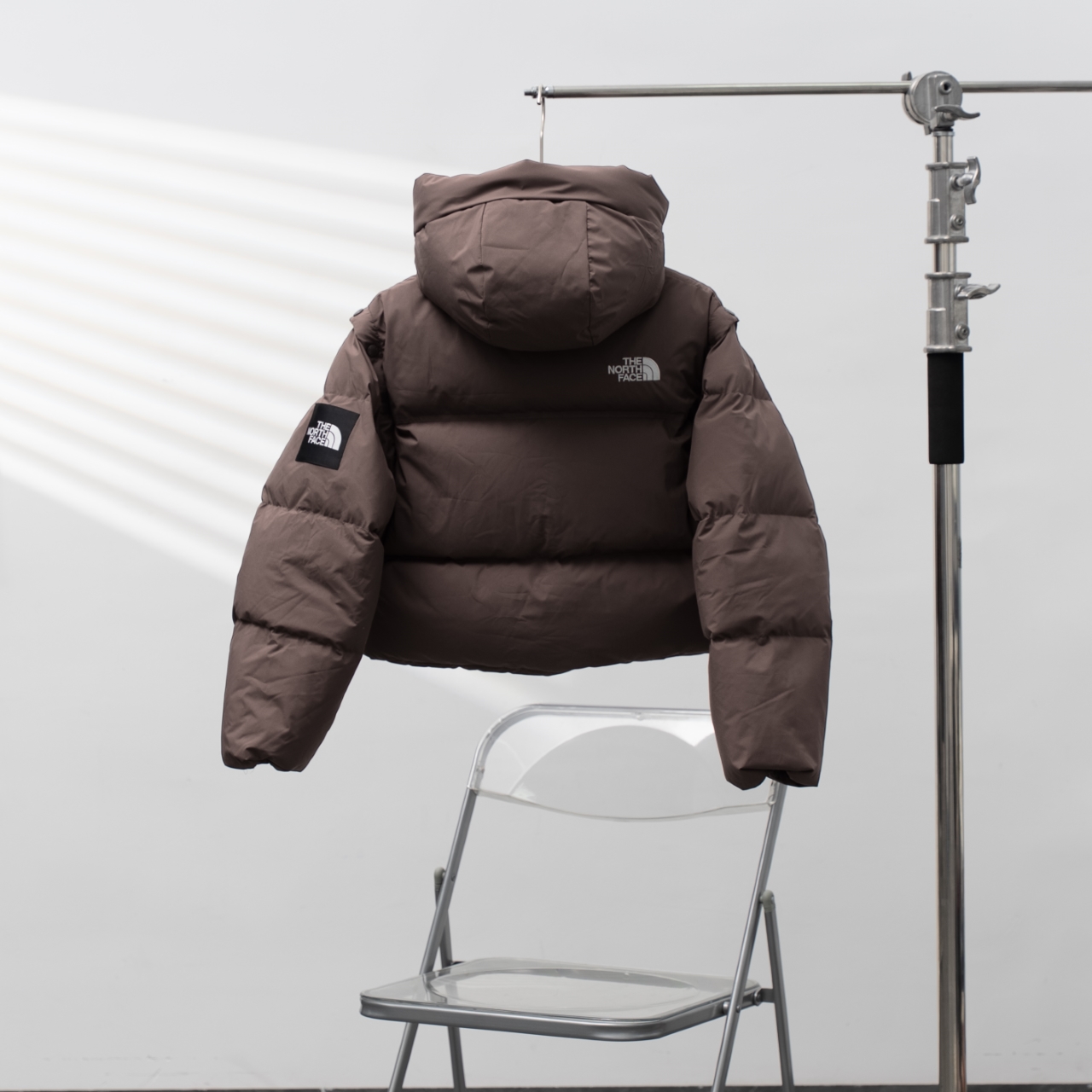 北面 韓国版 脱着可能な 2in1 フード付きダウンジャケット