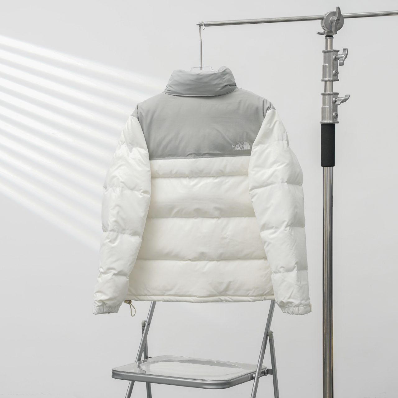 TNF北面1996大标羽绒服・灰白・S-XXLサイズ対応