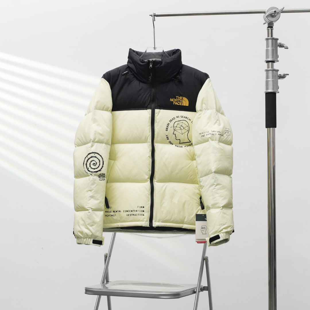 THE NORTH FACE 96 脳死亡 コラボ ダウンジャケット 黄色 保温性抜群