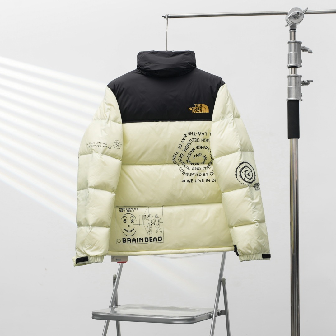 THE NORTH FACE 96 脳死亡 コラボ ダウンジャケット 黄色 保温性抜群