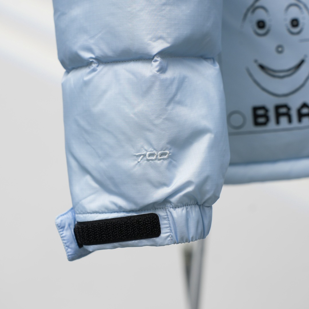 THE NORTH FACE 脳死亡 コラボ ダウンジャケット ブルー 保温性抜群