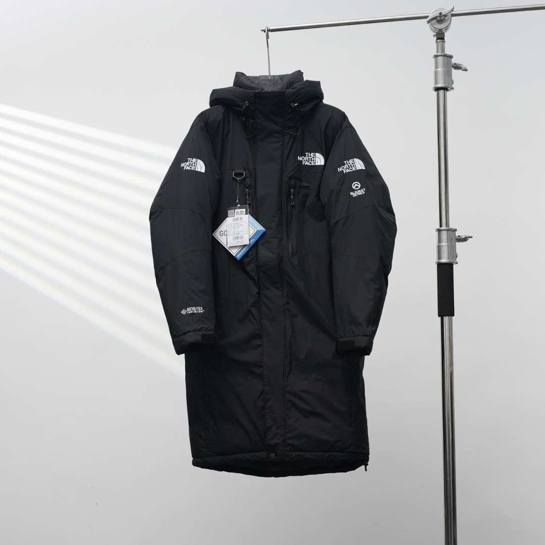TNF 北面 ダブルジップ ロングダウンコート ブラック XS-XXL