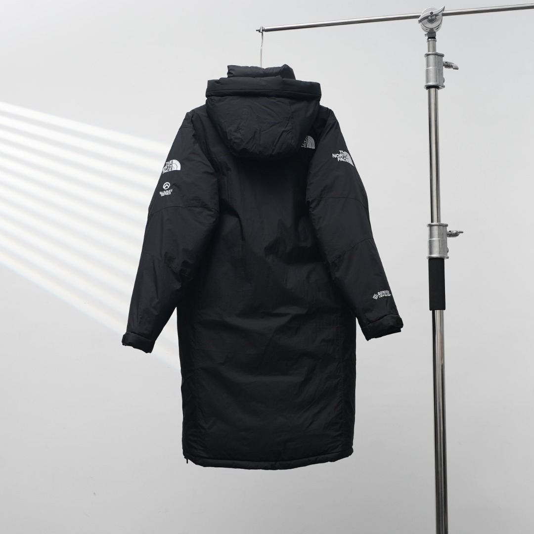 TNF 北面 ダブルジップ ロングダウンコート ブラック XS-XXL