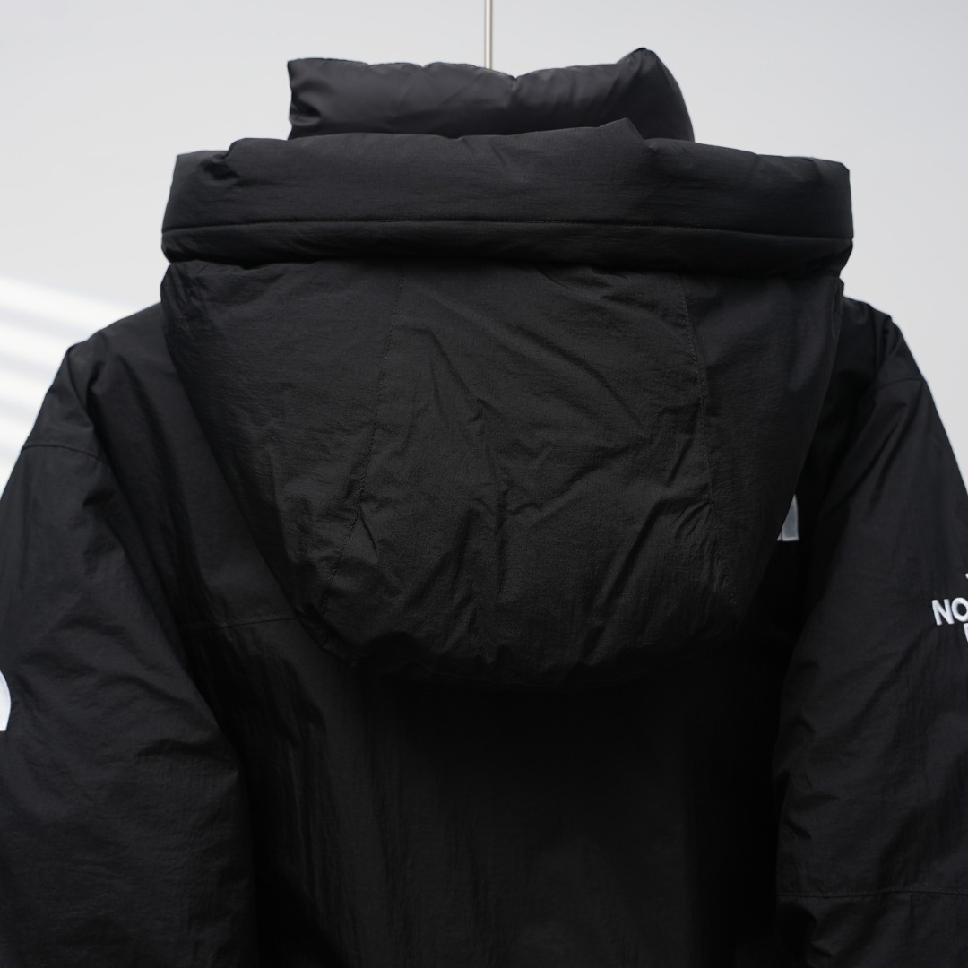 TNF 北面 ダブルジップ ロングダウンコート ブラック XS-XXL