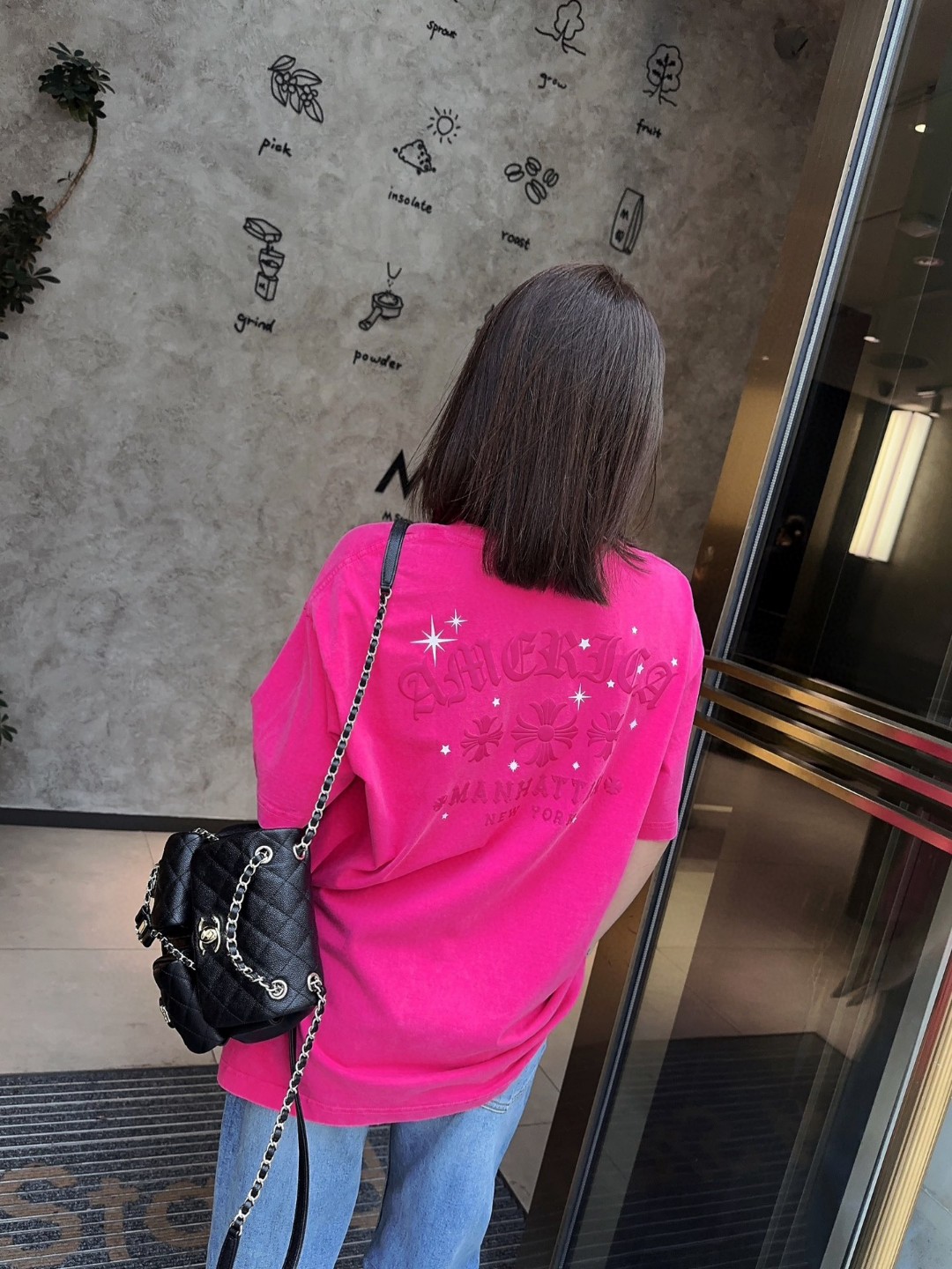Chrome Hearts Women's Pink Cross Graphic T-Shirt, Street Style Fashion 6 a1713145046794 5888