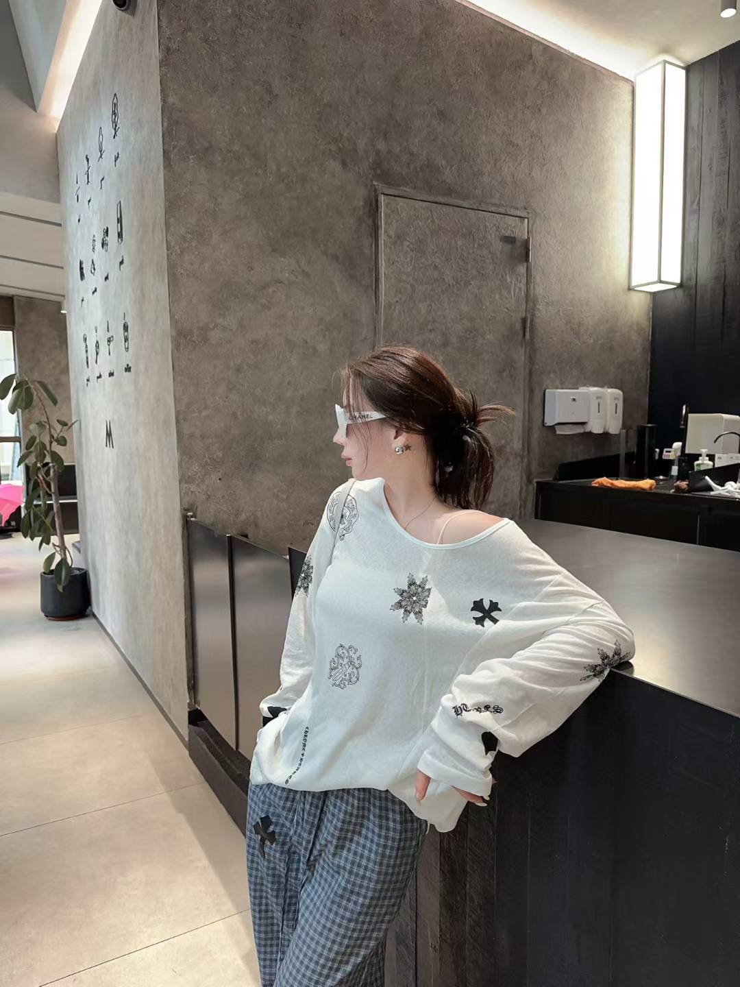 P414 IS A WOMAN WITH A LONG-SLEEVED, LAZY, FRAGRANCE, LONG-SLEEVED, COOL, HOT, SUMMER-SKINNED, SKINNY SML. - 图片 2