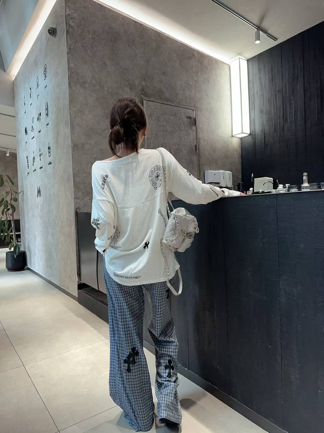 P414 IS A WOMAN WITH A LONG-SLEEVED, LAZY, FRAGRANCE, LONG-SLEEVED, COOL, HOT, SUMMER-SKINNED, SKINNY SML. - 图片 5