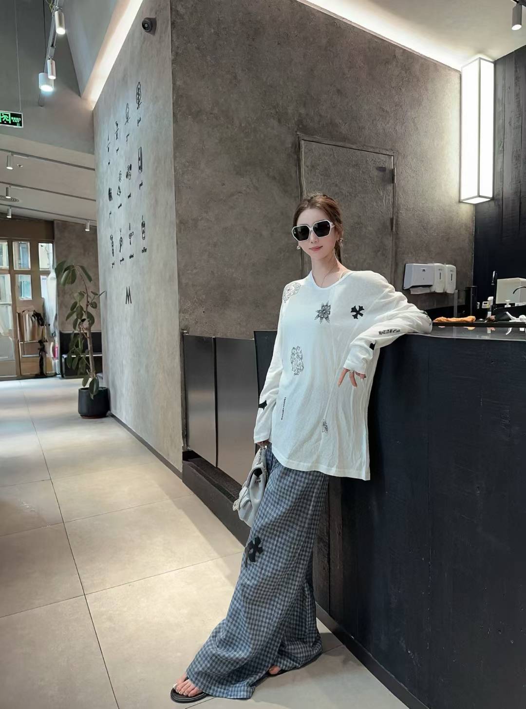 P414 IS A WOMAN WITH A LONG-SLEEVED, LAZY, FRAGRANCE, LONG-SLEEVED, COOL, HOT, SUMMER-SKINNED, SKINNY SML. - 图片 9