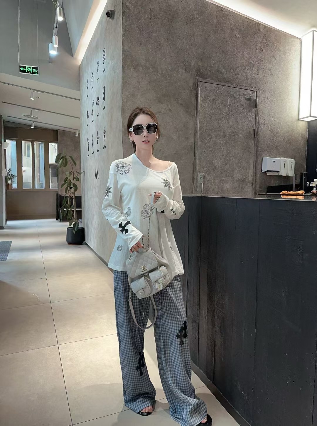 P414 IS A WOMAN WITH A LONG-SLEEVED, LAZY, FRAGRANCE, LONG-SLEEVED, COOL, HOT, SUMMER-SKINNED, SKINNY SML. - 图片 8