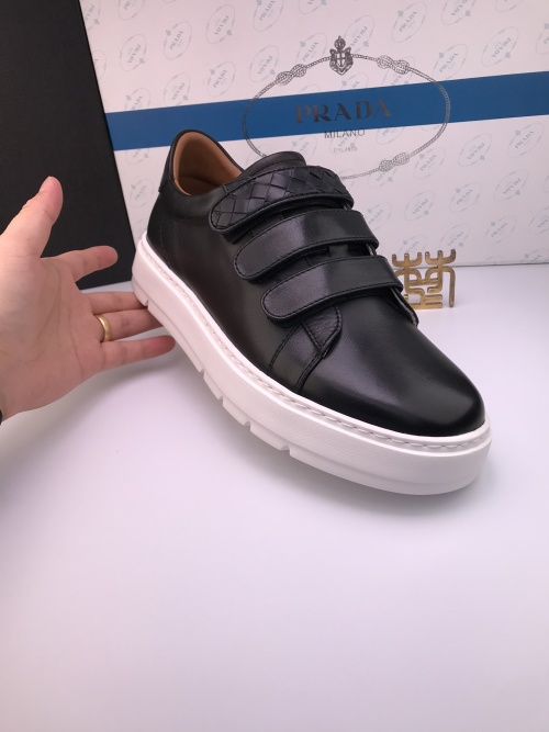 PRADA Nappa Leather Sneakers, Lightweight White Sole, Casual Shoes