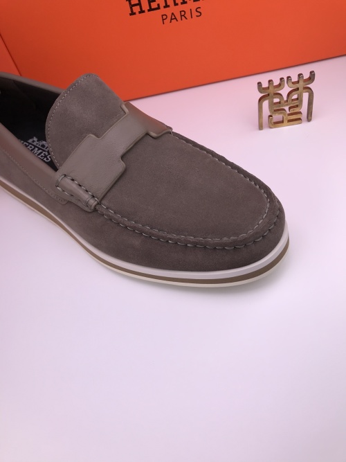 Hermes Men's Suede Loafers with Leather Lining - Comfortable & Stylish 1 Hermes Men's Suede Loafers with Leather Lining - Comfortable & Stylish